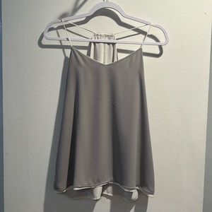 Express Reversible White to Grey Tank Top Cami